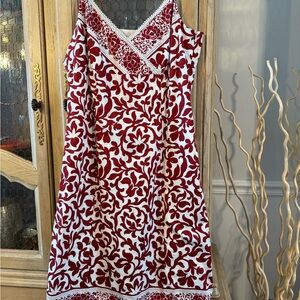 Ann Taylor Red and White Floral Dress (Ptp 19-20)